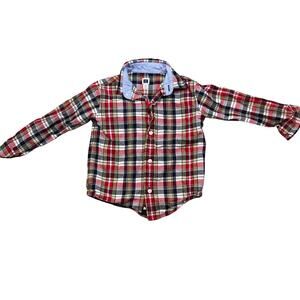 Janie and Jack Plaid Button Down Size 2T
